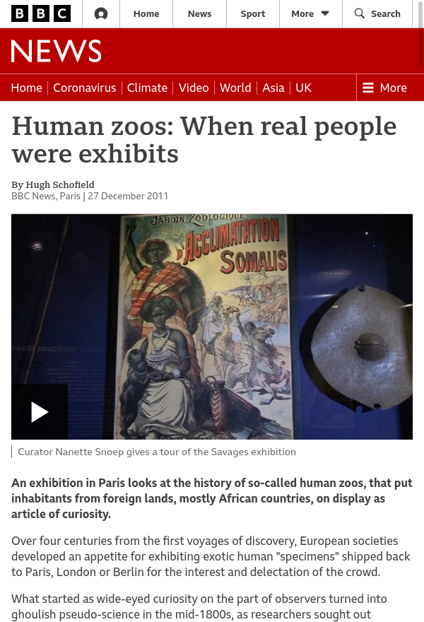 When Real People were Exhibits